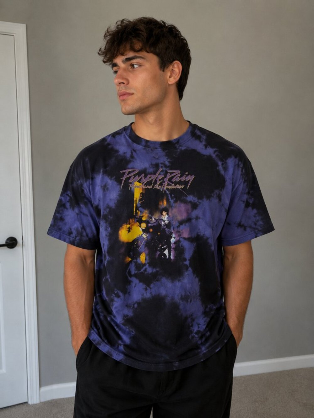 Prince Purple Rain Official T-Shirt‎ Large Graphic Movie Concert Festival